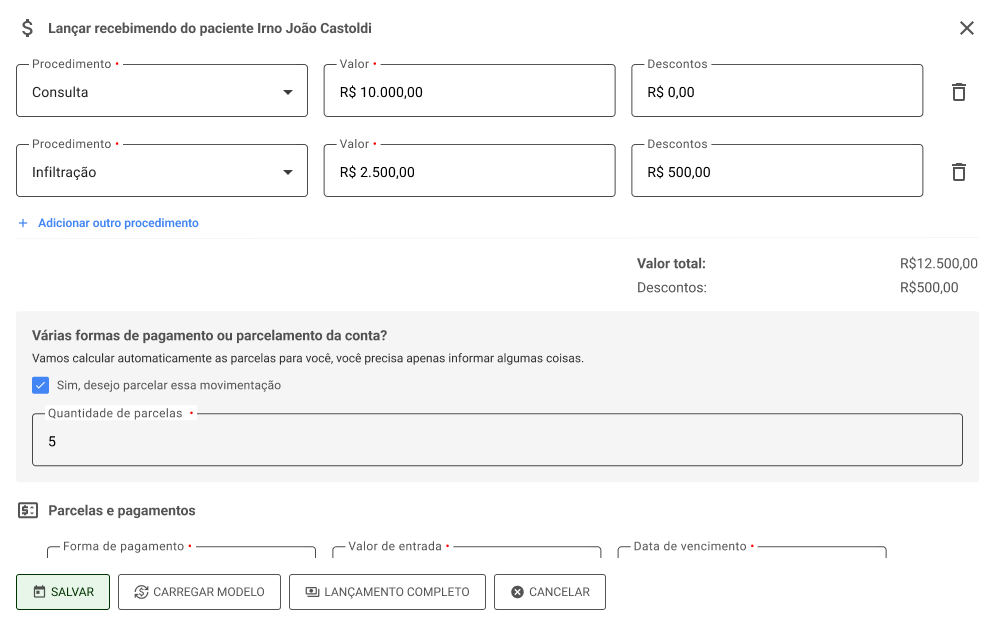 Viddaa - Lançamento financeiro